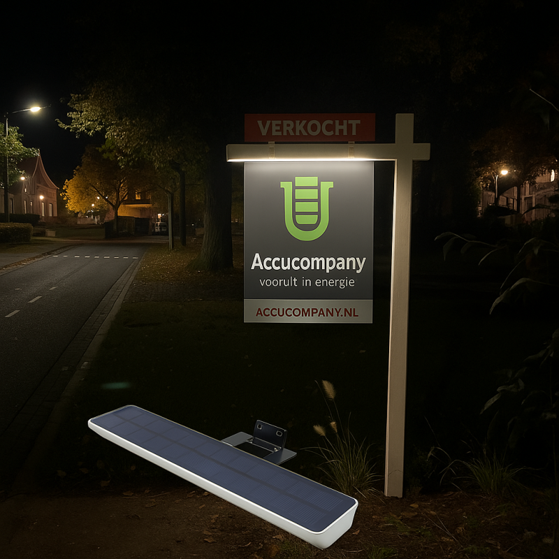 LED reclamebord verlichting op zonne-energie: dé duurzame lamp voor elk bedrijfsbord